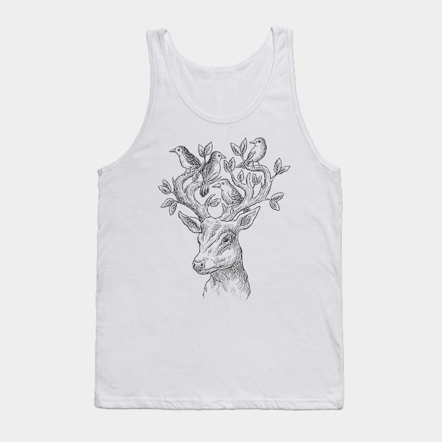 A deer nest Tank Top by Digster